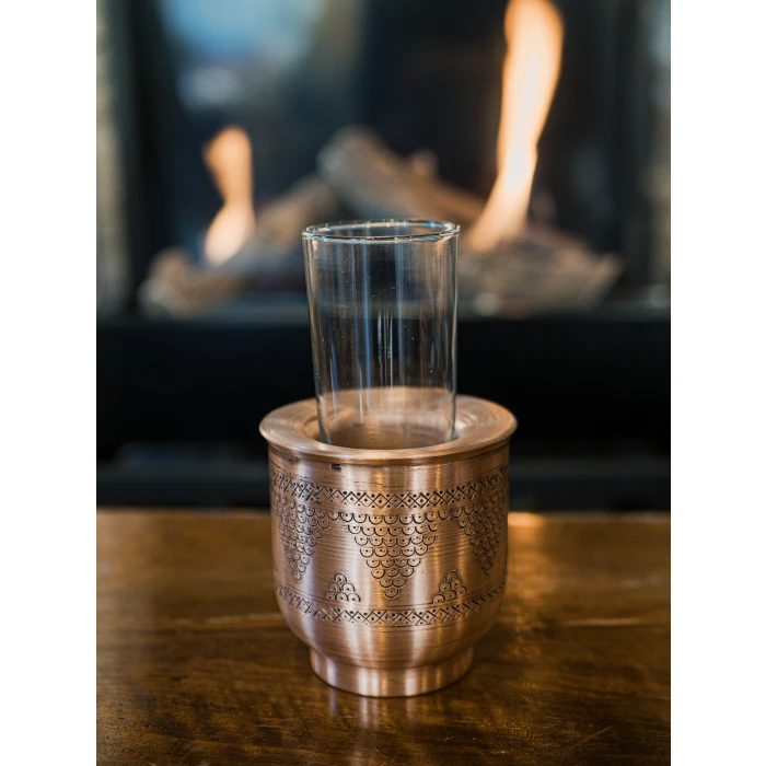 BAKIR EHLİKEYF SOĞUTUCU JELLİ ÜZÜM DESEN MAT BAKIR RENK