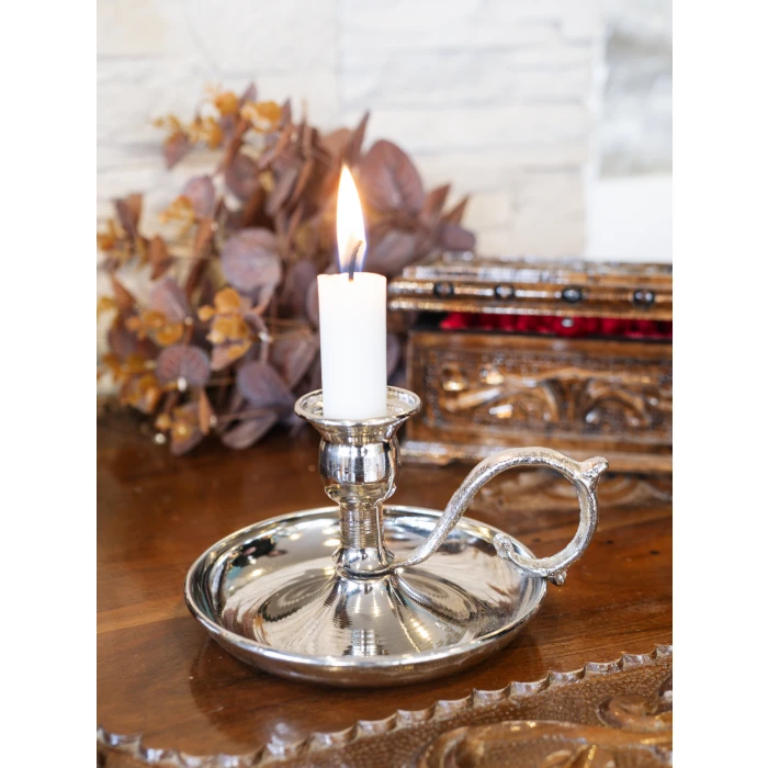 BAKIR EL ŞAMDANI DÜZ MODEL GÜMÜŞ RENK