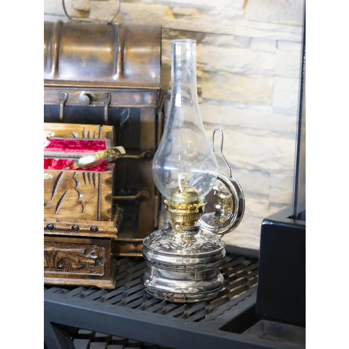 BAKIR GAZ LAMBASI, NİKEL KAPLAMA, GÜMÜŞ RENK