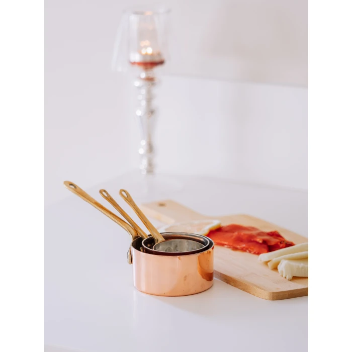 BAKIR KAÇEROL SETİ 3LÜ