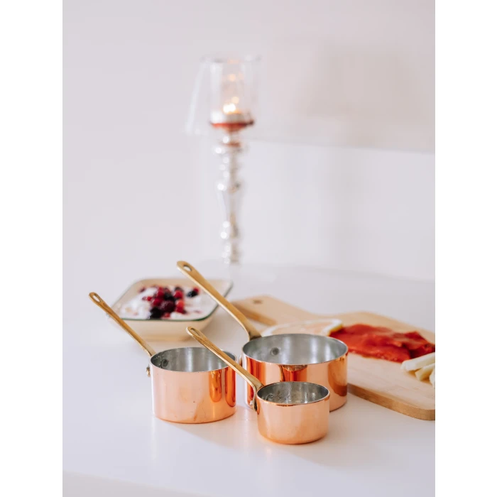 BAKIR KAÇEROL SETİ 3LÜ