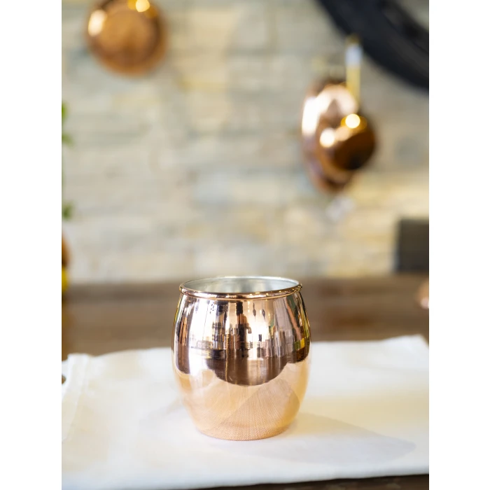 BAKIR KOKTEYL BARDAK TOMBUL MODEL BAKIR RENK