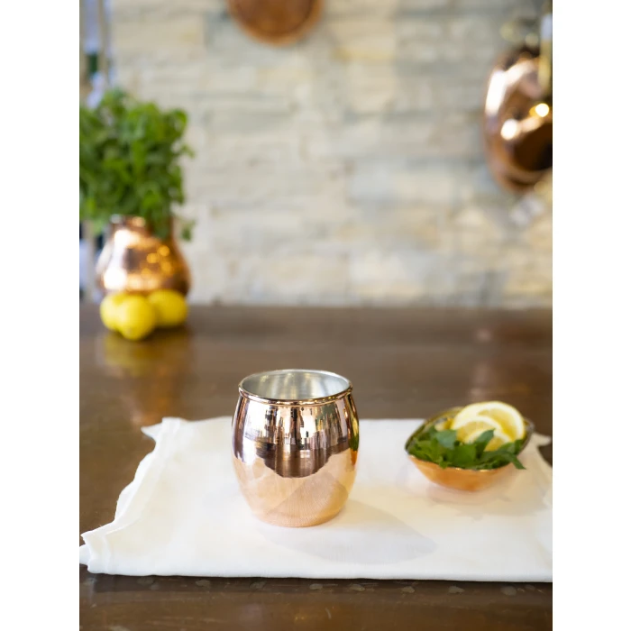 BAKIR KOKTEYL BARDAK TOMBUL MODEL BAKIR RENK