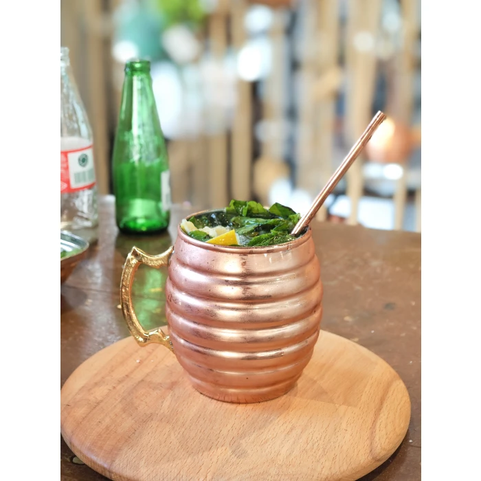 BAKIR KUPA BARDAK TOMBUL DİLİMLİ MODEL BAKIR RENK