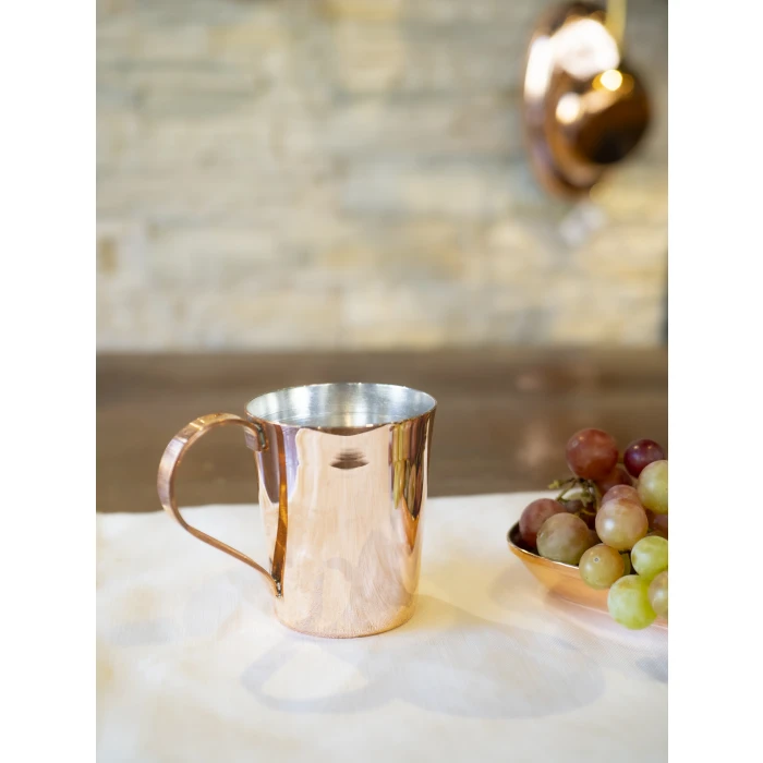 BAKIR KUPA BARDAK KONİK MODEL BAKIR RENK (2Lİ)