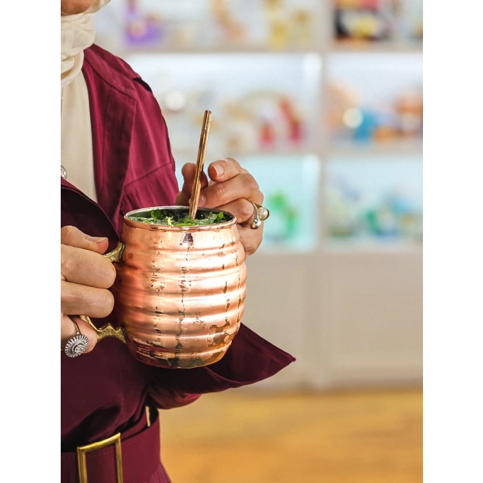 BAKIR KUPA TOMBUL DİLİMLİ MODEL 2li set