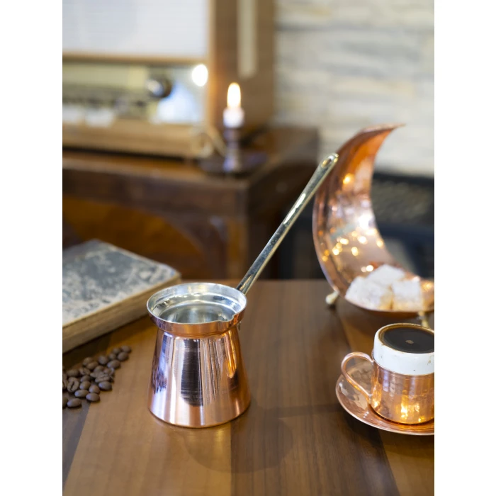 BAKIR CEZVE MODERN MODEL (2 KİŞİLİK)