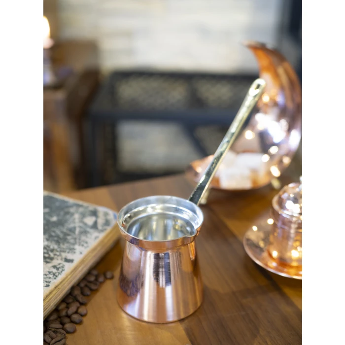 BAKIR CEZVE MODERN MODEL (2 KİŞİLİK)