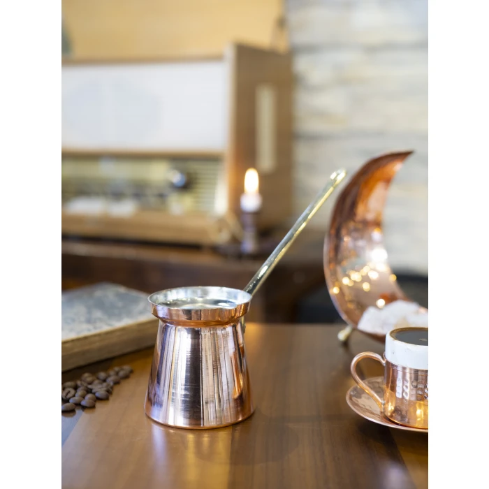 BAKIR CEZVE MODERN MODEL (4 KİŞİLİK)