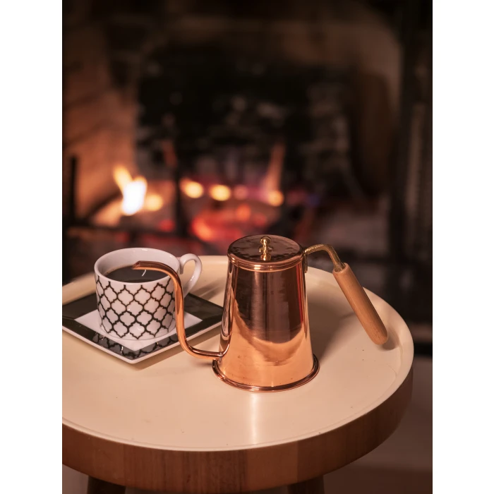 BAKIR DEMLİK MODERN KAHVE DEMLİĞİ MODEL BAKIR RENK