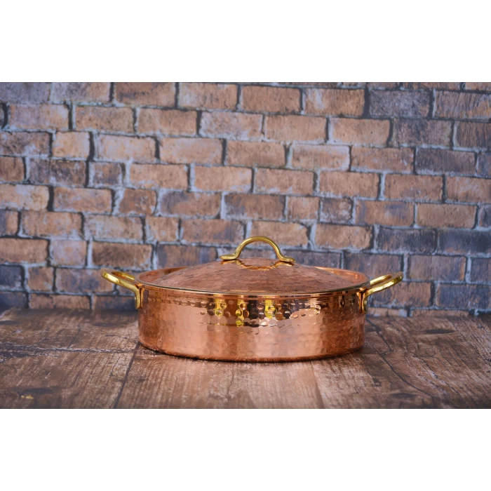 BAKIR PİLAV TENCERESİ 28 CM