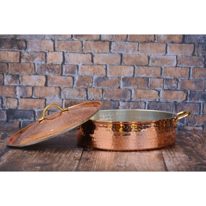 BAKIR PİLAV TENCERESİ 28 CM