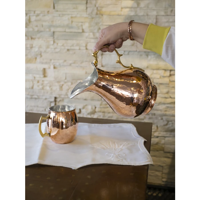 BAKIR SÜRAHİ ÇEKİÇ DÖVME ÖRDEK MODEL BAKIR RENK