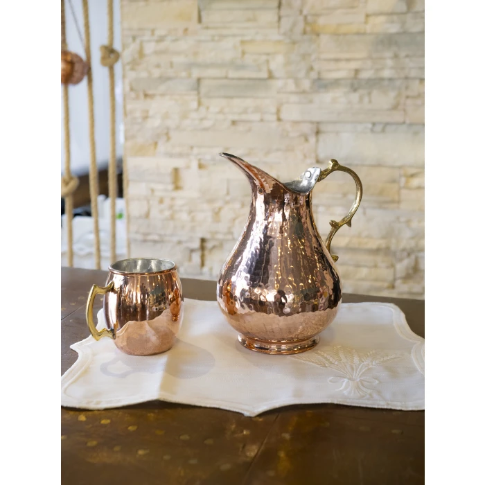 BAKIR SÜRAHİ ÇEKİÇ DÖVME ÖRDEK MODEL BAKIR RENK