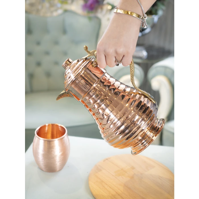 BAKIR SÜRAHİ DİLİMLİ MODEL BAKIR RENK