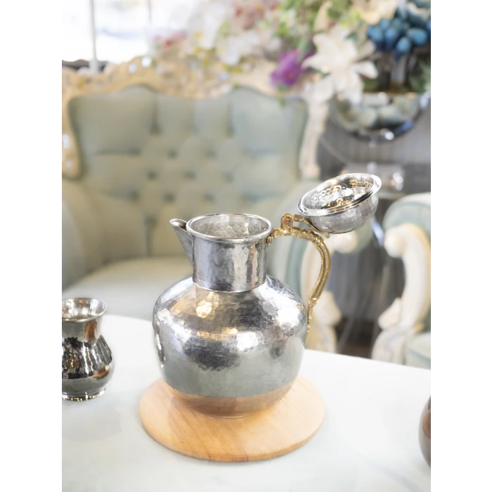 BAKIR SÜRAHİ OSMANLI MODEL GÜMÜŞ RENK