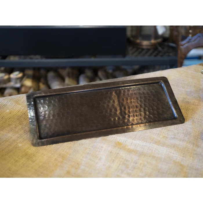 BAKIR TEPSİ DÜZ BATON MODEL OKSİT RENK