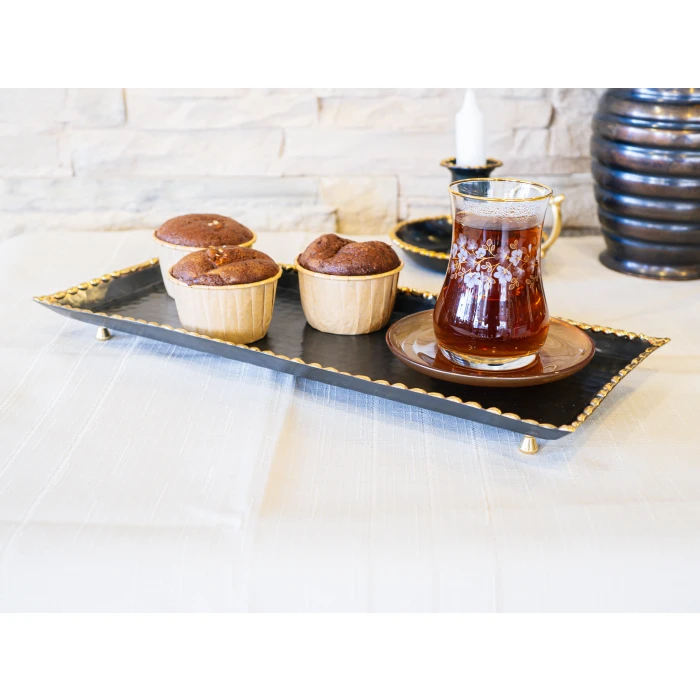 BAKIR TEPSİ ERİTME BATON MODEL SİYAH