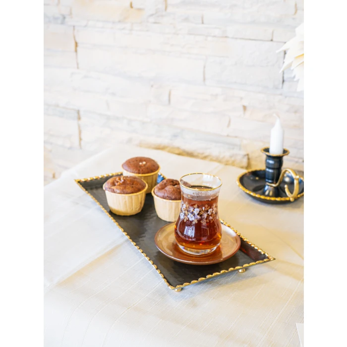 BAKIR TEPSİ ERİTME BATON MODEL SİYAH