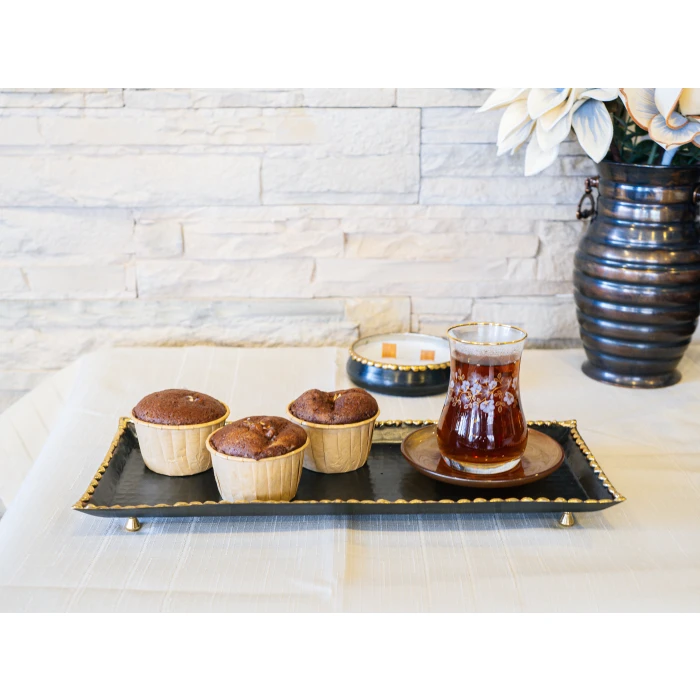 BAKIR TEPSİ ERİTME BATON MODEL SİYAH