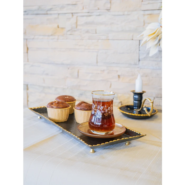 BAKIR TEPSİ ERİTME BATON MODEL SİYAH