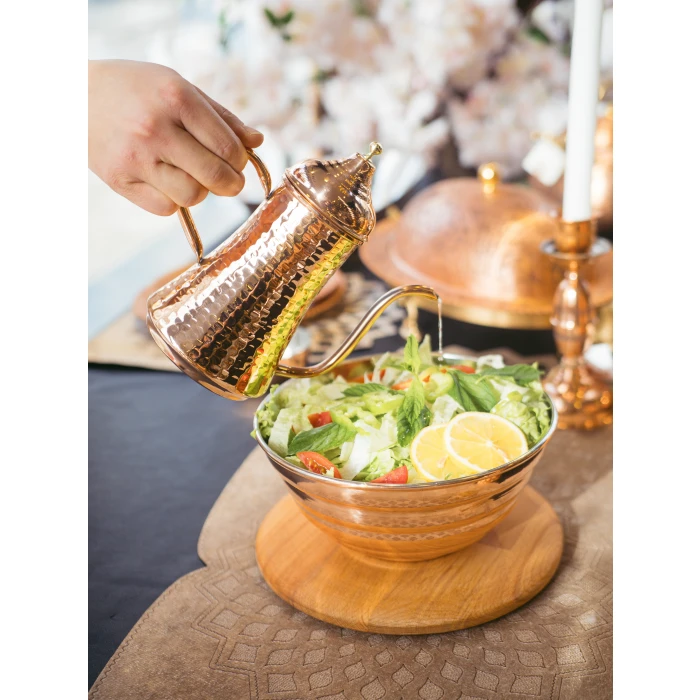 BAKIR YAĞDANLIK OTANTİK MODEL PARLAK BAKIR RENK NO1