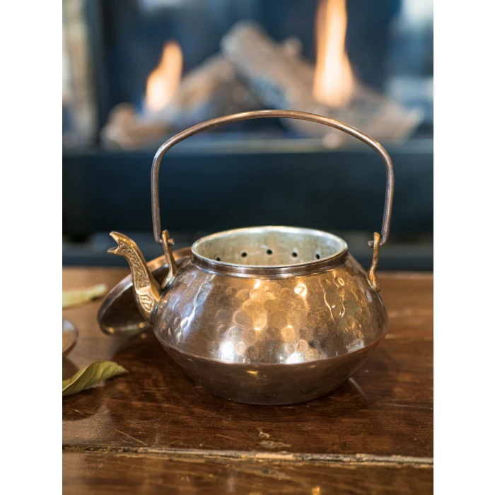 BAKIR ZEN DEMLİK ÇEKİÇ DÖVME OKSİTLİ RENK NO2