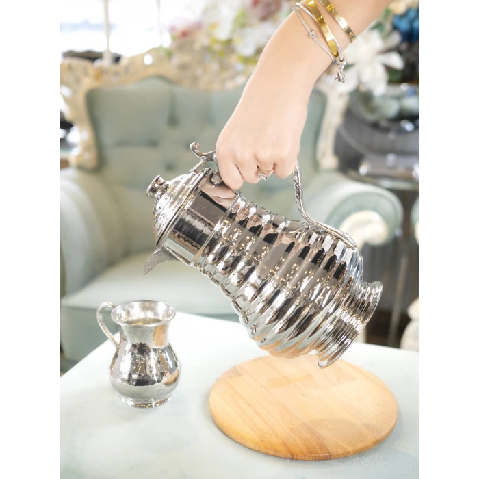 BAKIR SÜRAHİ DİLİMLİ MODEL GÜMÜŞ RENK