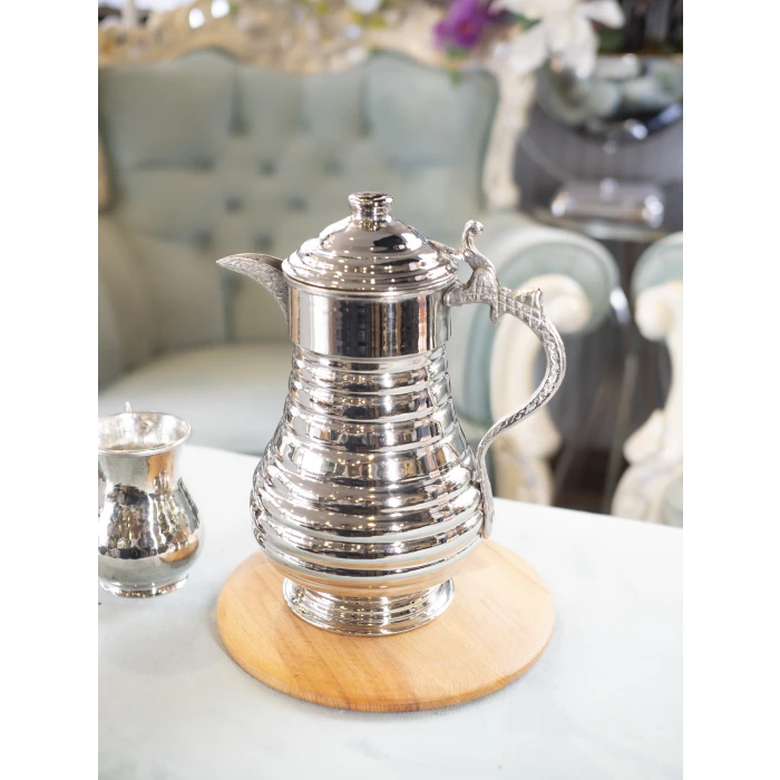 BAKIR SÜRAHİ DİLİMLİ MODEL GÜMÜŞ RENK