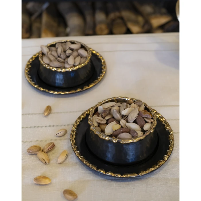 ERİTMELİ DÜZ KASELİ TABAKLI ÇEREZLİK 2li