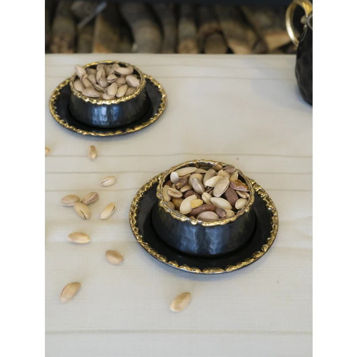 ERİTMELİ DÜZ KASELİ TABAKLI ÇEREZLİK 2li