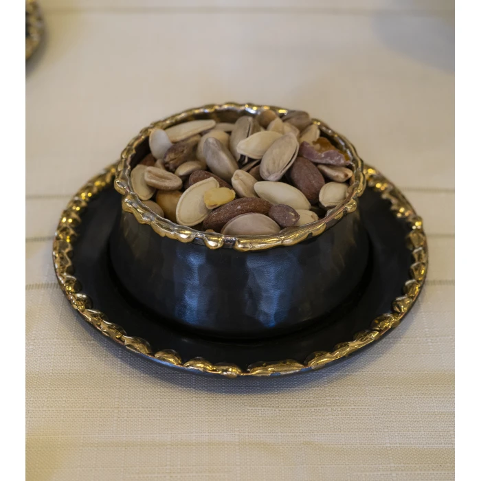 ERİTMELİ DÜZ KASELİ TABAKLI ÇEREZLİK 2li