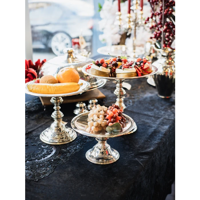 GÜMÜŞ KAPLAMA SERVİSLİK, AYAKLI KURABİYELİK NO:2