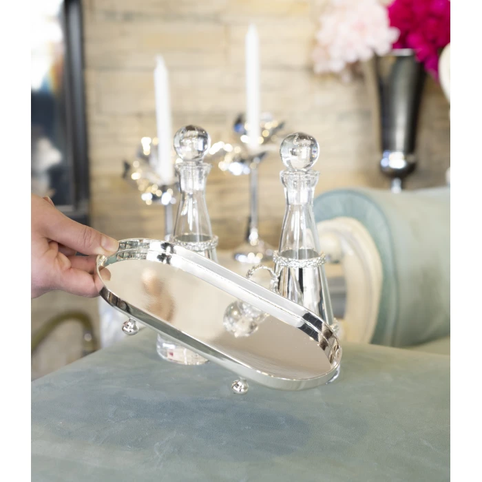 GÜMÜŞ KAPLAMA YAĞLIK-SİRKELİK SETİ   (limonluk,sirkelik)