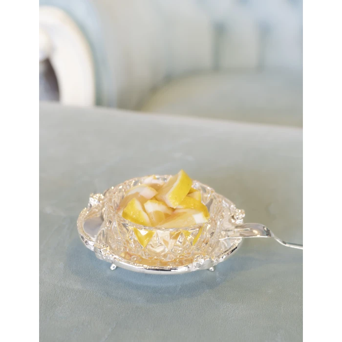 GÜMÜŞ KAPLAMA LİMON TABAĞI,MİNİ SUNUM TABAĞI,ÇEREZLİK