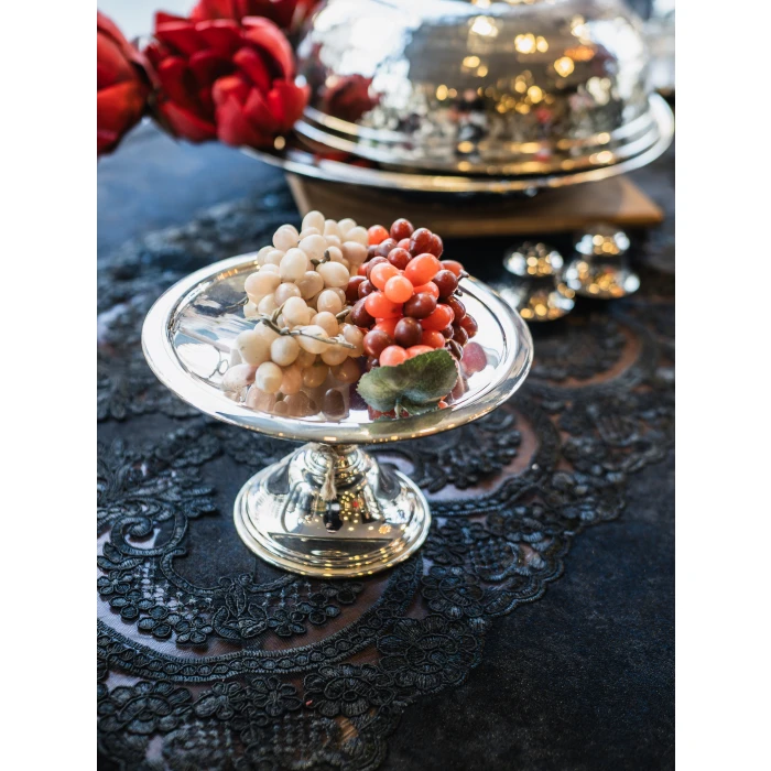 GÜMÜŞ KAPLAMA SERVİSLİK, AYAKLI KURABİYELİK NO:3