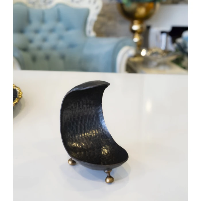 Bakır Lokumluk Mini Hilal Model Oksit Renk