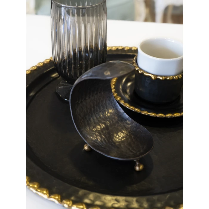 Bakır Lokumluk Mini Hilal Model Oksit Renk