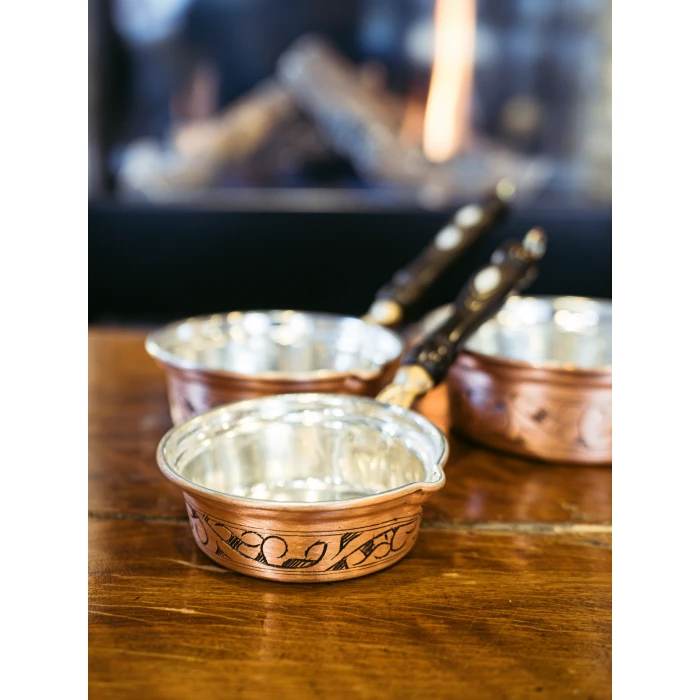 BAKIR SOS TAVASI 3LÜ OYMA NAKIŞLI MODEL BAKIR RENK