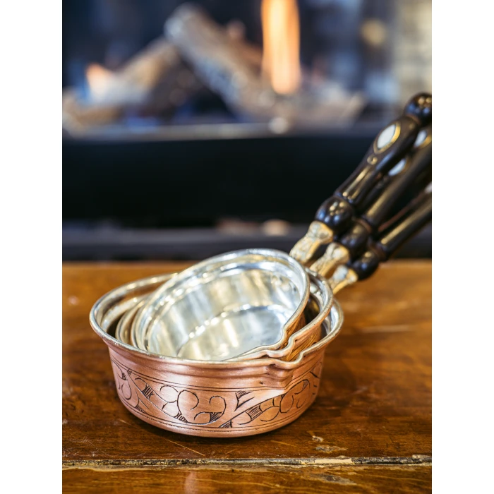 BAKIR SOS TAVASI 3LÜ OYMA NAKIŞLI MODEL BAKIR RENK