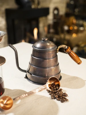 BAKIR FİLTRE KAHVE SETİ V60 OKSİTLİ RENK