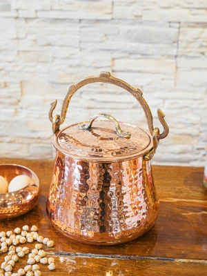 BAKIR BAKRAÇ ÇEKİÇ DÖVME MODEL PARLAK BAKIR RENK 3 LT