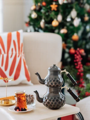 Bakır Çaydanlık Gamzeli Oksit Renk NO1