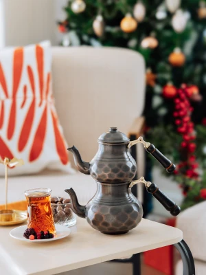 BAKIR ÇAYDANLIK PETEKLİ MODEL NO1 OKSİTLİ