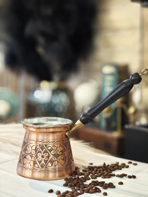 BAKIR CEZVE İŞLEMELİ JUMBO BOY