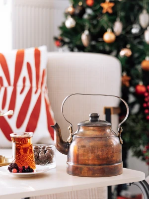 BAKIR DEMLİK MODERN MODEL OKSİTLİ RENK