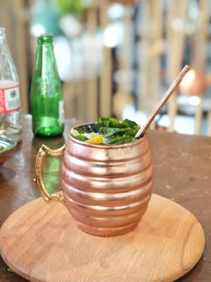 BAKIR KUPA BARDAK TOMBUL DİLİMLİ MODEL BAKIR RENK