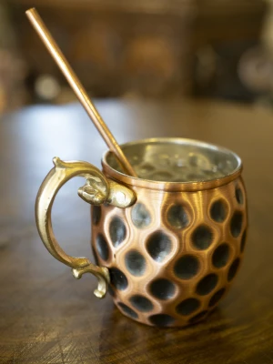 BAKIR KUPA BARDAK GAMZELİ MODEL ÇİFT RENK