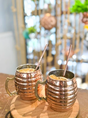 BAKIR KUPA TOMBUL DİLİMLİ MODEL 2li set