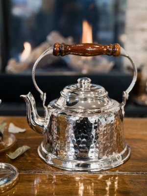 BAKIR MARAŞ DEMLİK GÜMÜŞ RENK (DIŞ KISIM NİKEL KAPLAMA İÇ KISIM KALAYLI)